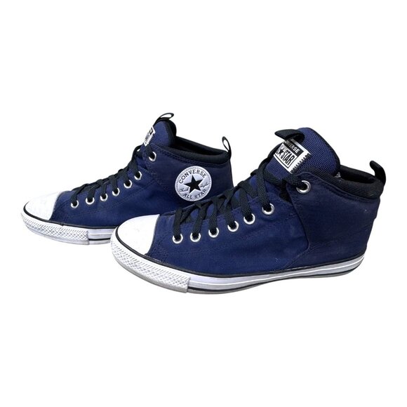 Converse CHUCK TAYLOR ALL STAR NAVY BLUE HIGH STREET MID Shoes Men’s 10 Sneaker - Picture 9 of 11